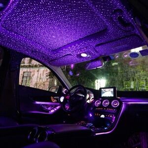 LED Car Interior Ambient Lighting Kit - Purple